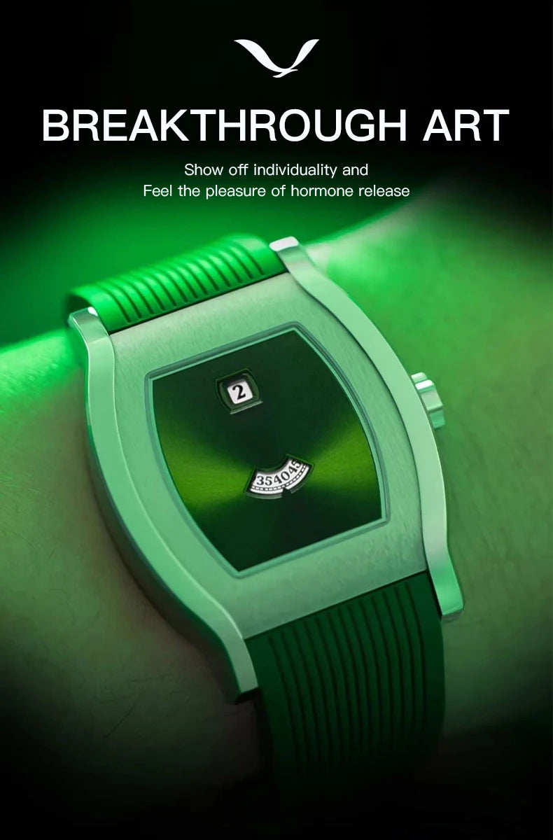 Luxury New Specht & Söhne Jump Hour Automatic Mechanical Men Watch Sapphire Crystal Stainless Steel Wristwatch Reloj Hombre ﻿