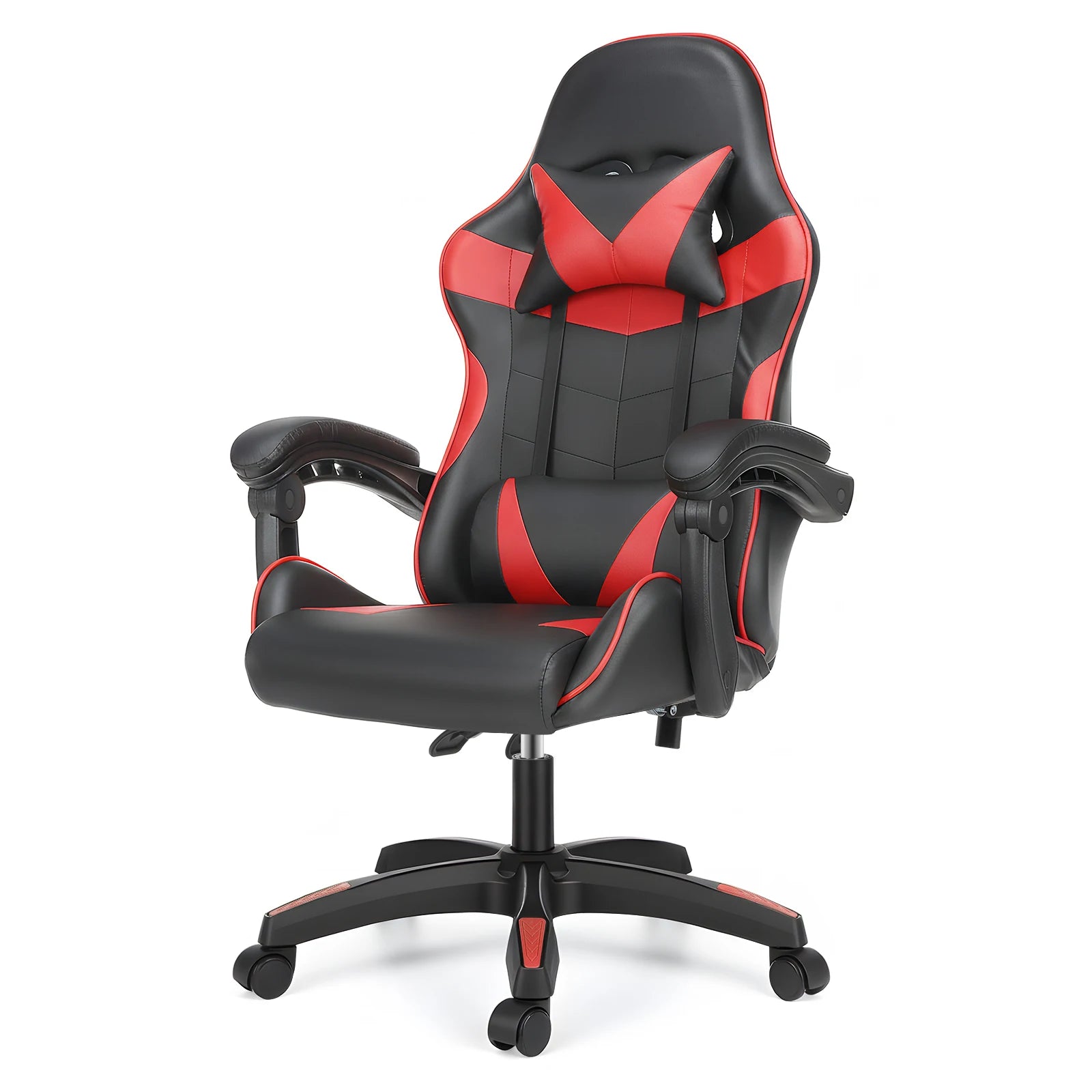 Gaming chair Ergonomic Swivel Chair Height Adjustable Office Chair Headrest Loin Pillow Padded Gaming armchair up to 150kg