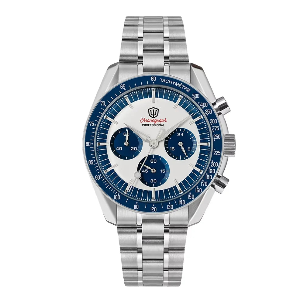 Watchdives New Wd1863 Quartz Men Watch VK63 Chronograph Bubble Sapphire Waterproof 39Mm Steel Top Brand Luxury Business Watch