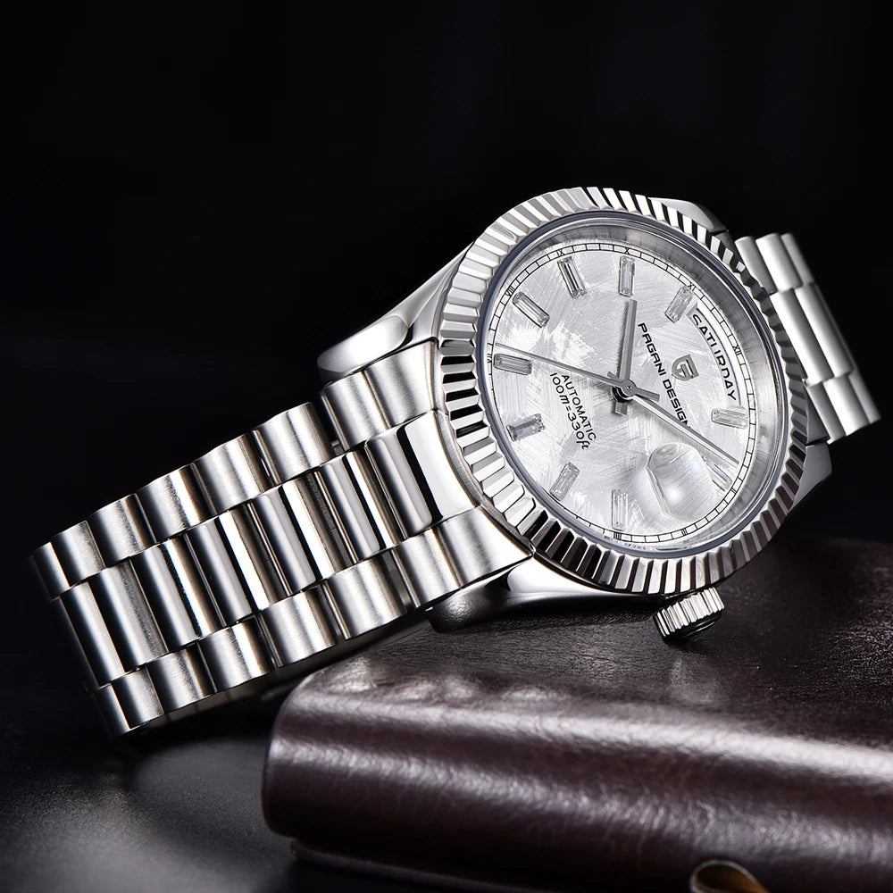 PAGANI DESIGN 2026 New DD36 automatic mechanical men watch Double calendar 36MM Watch For Men sapphire luxury waterproof Watches