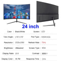 24 Inch Curved 75Hz Monitor Gaming VA FHD 1080P Computer Display 3000R HDMI/VGA DCR Eye Protect VESA 100*100 2ms Response