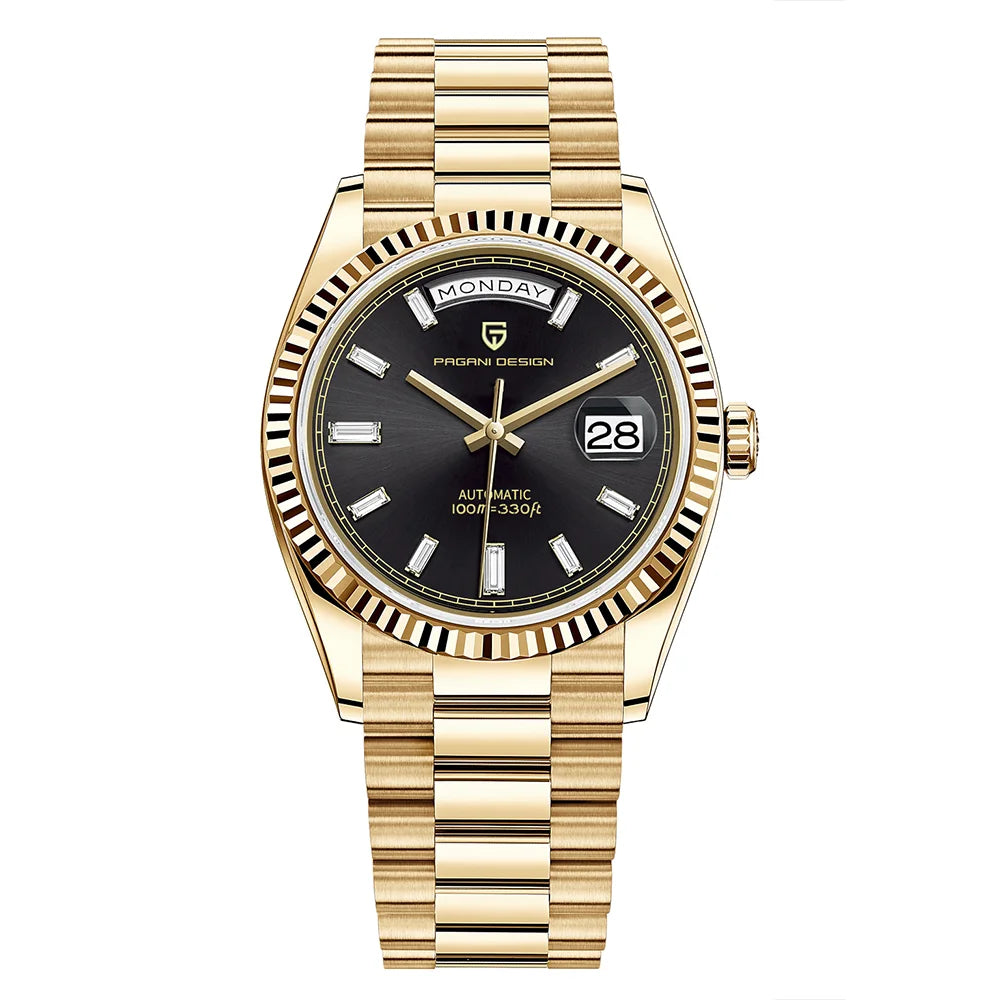 PAGANI DESIGN 2026 New DD36 automatic mechanical men watch Double calendar 36MM Watch For Men sapphire luxury waterproof Watches