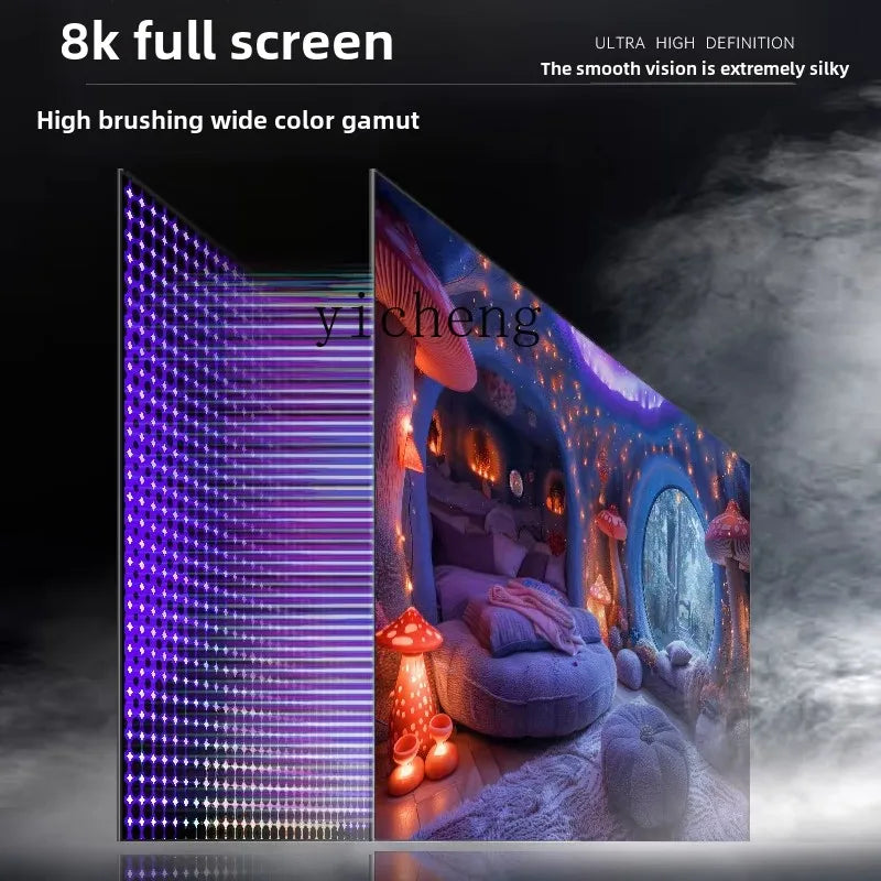 ZC 8K genuine 100 inch 65  75  120 inch ultra-clear ultra-thin intelligent voice Internet Protocol Television