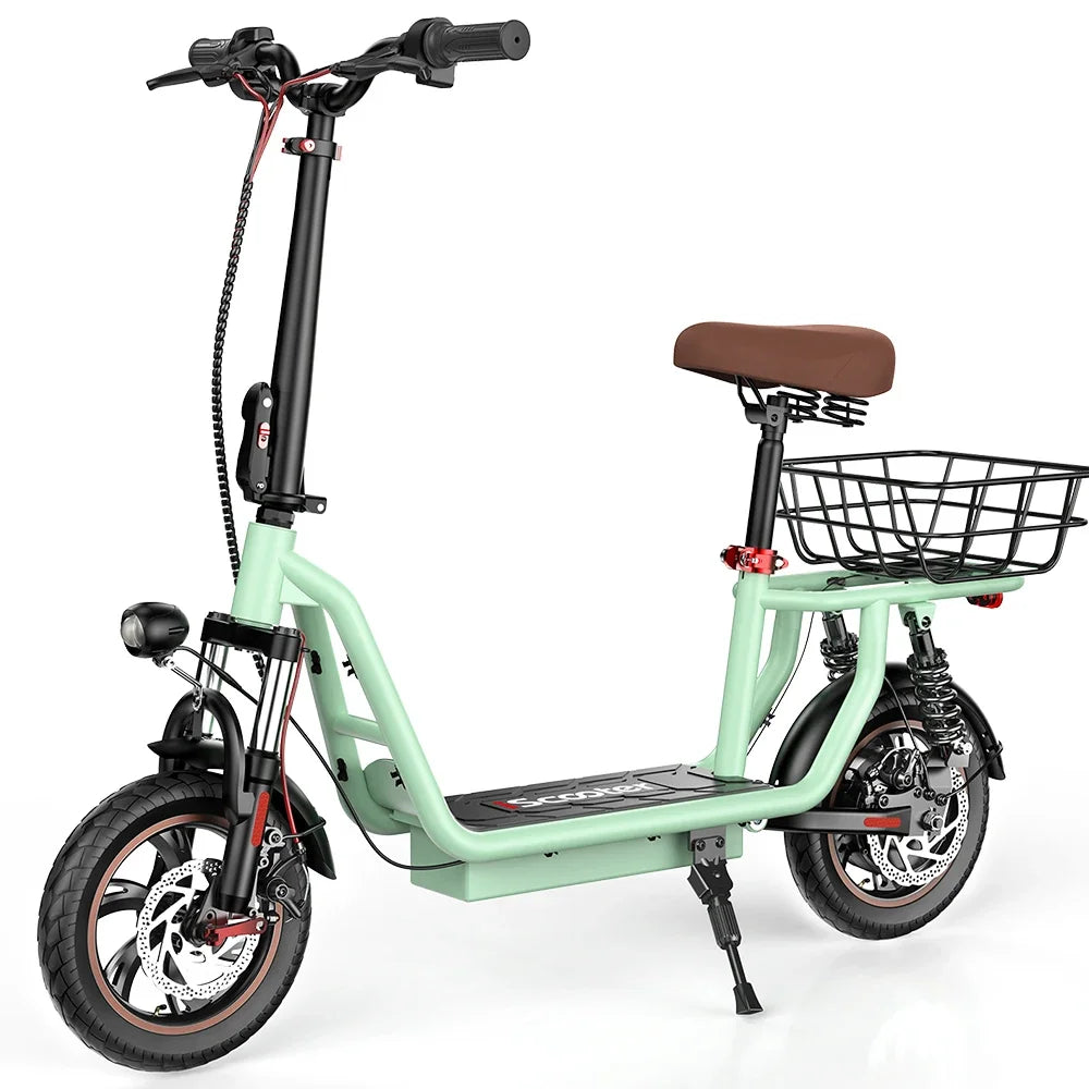 ISCOOTER I12 Adult Electric Scooter 500W Motor E- Scooter 36V7.5AH Battery 12 Inch Road Tire E-Scooter