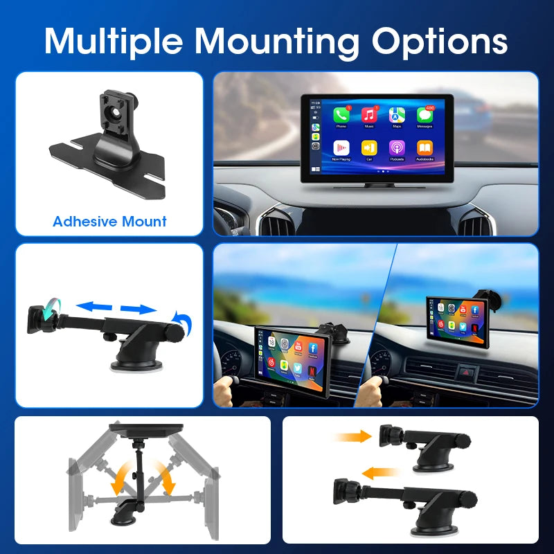 JMCQ 7/10 inch Carplay Car Smart Screen multimedia Video player Wireless Carplay Android Auto Car Radio for Apple Android Stereo