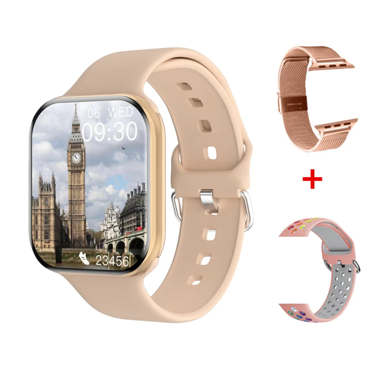 New Watch 10 Smart Watch Men Body Temperature BT Call NFC Always on Display GPS Sport Watches Women Smartwatch For Apple Android