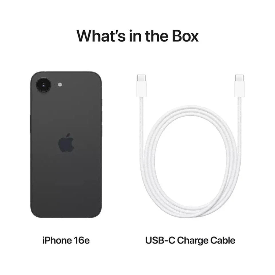 Original iPhone 16e 128GB/256GB/512GB ROM 8GB RAM Sim Free 5G Cell Phone Official Package Looks Like New