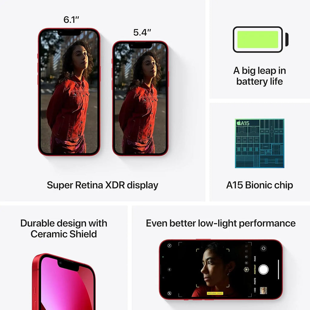 Original Apple iPhone 13 Mini 13Mini 128GB/256GB/512GB ROM 1 SIM + 1eSIM Unlocked Smart Phone