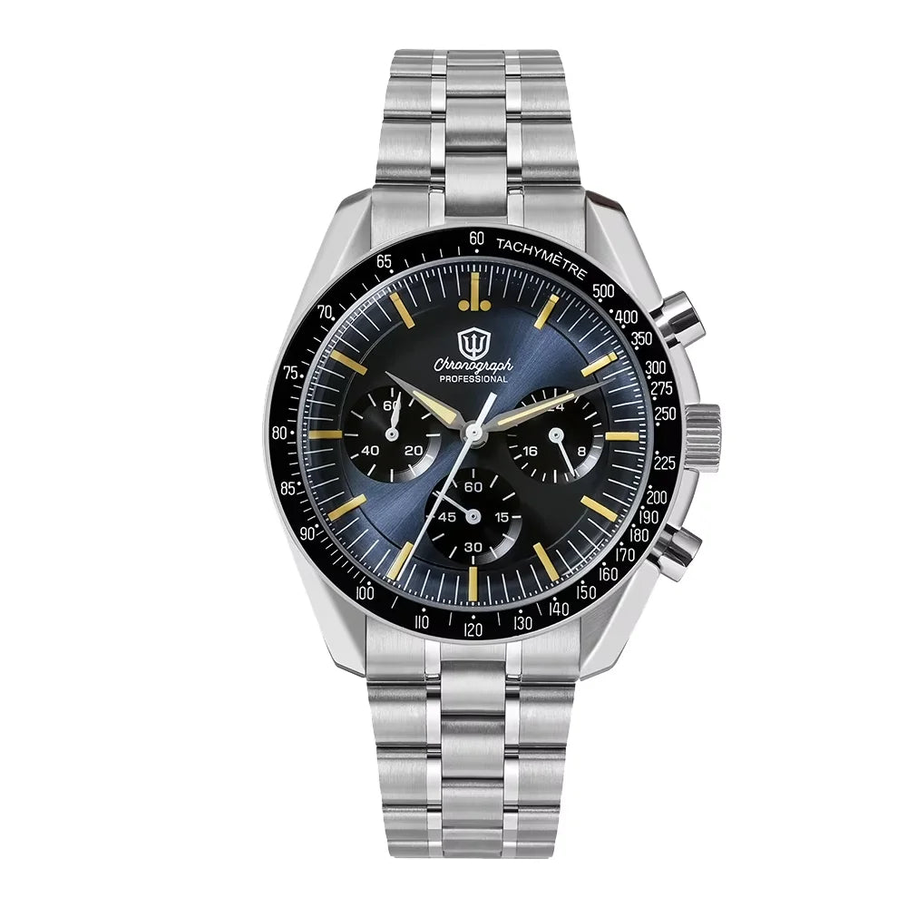 Watchdives New Wd1863 Quartz Men Watch VK63 Chronograph Bubble Sapphire Waterproof 39Mm Steel Top Brand Luxury Business Watch