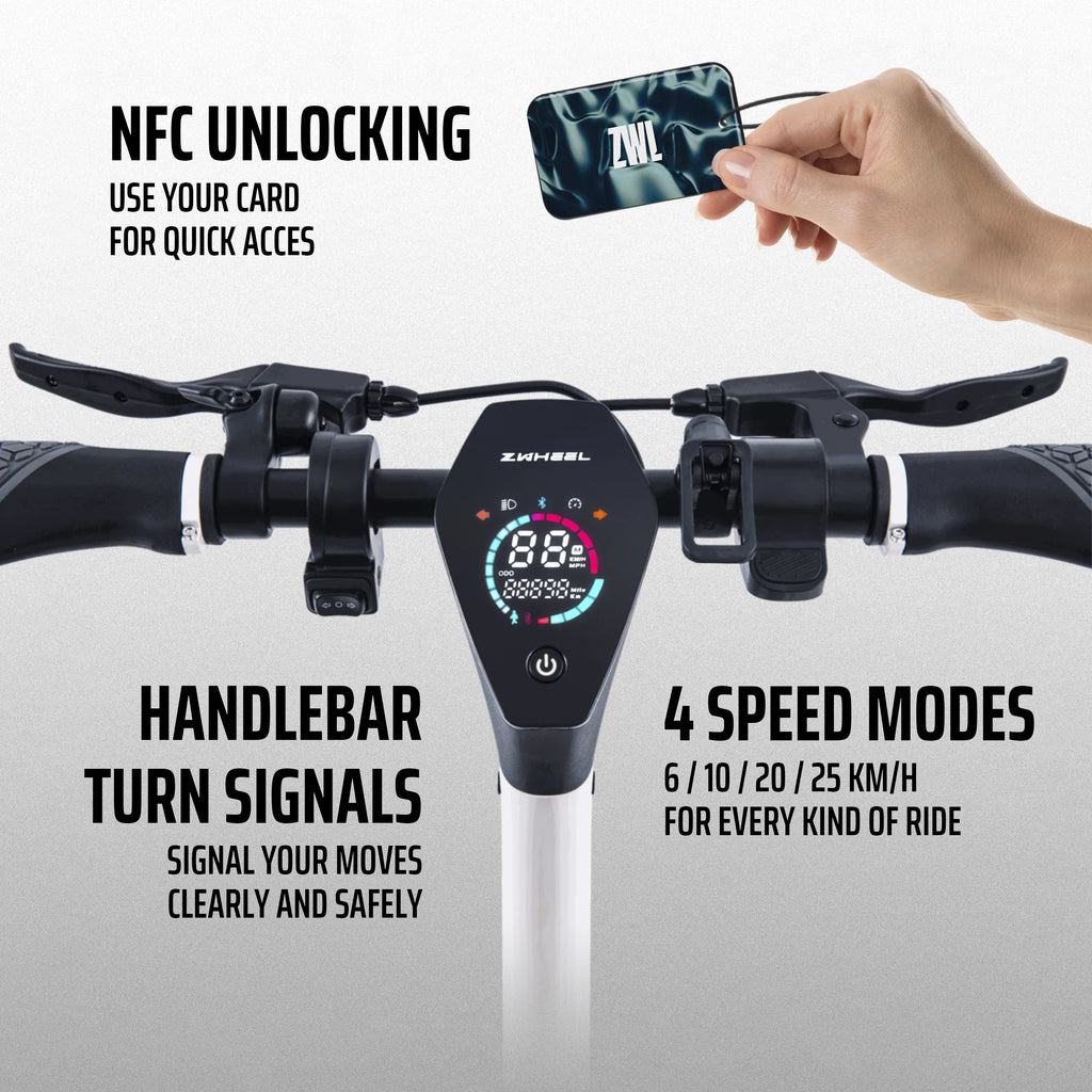 ZWHEEL ZFox Max Electric Scooter 50Km Long Range 800W Max Motor 10 Inch Tires 15Ah Battery Colorful Foldable Adult E-Scooter